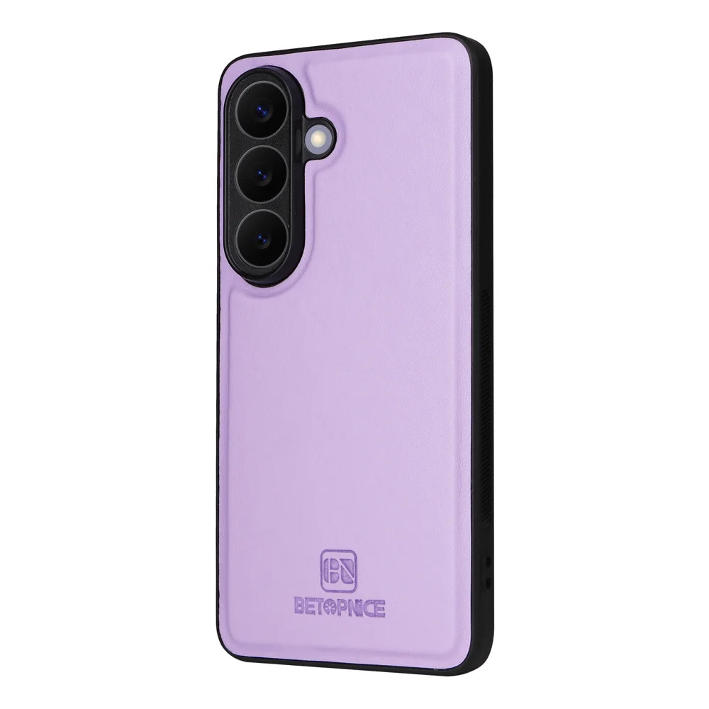 BETOPNICE for Samsung Galaxy S26 Magnetic Case  Detachable PU Leather Phone Cover with Strap - Purple - 5