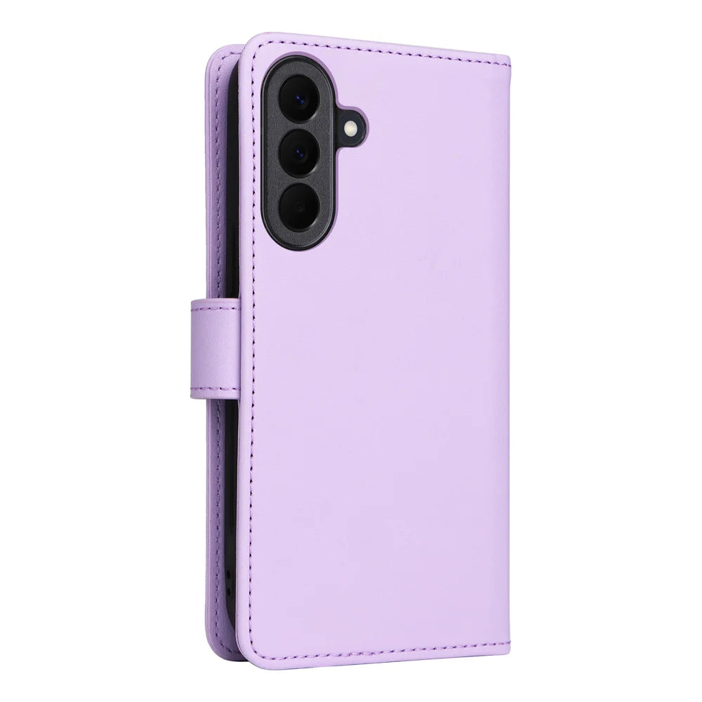 BETOPNICE for Samsung Galaxy A57 5G Magnetic Case  Detachable PU Leather Phone Cover with Strap - Purple - 2