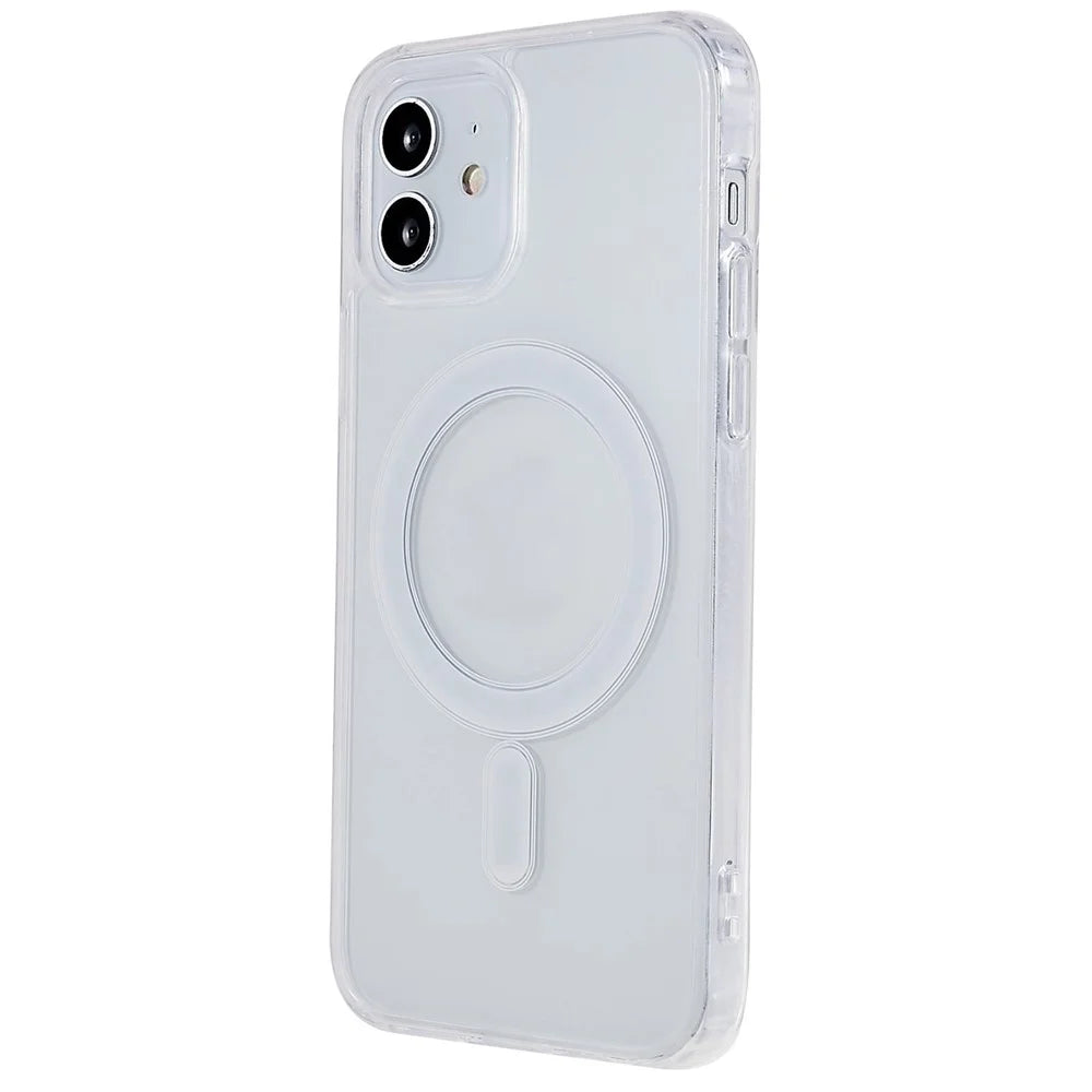 For iPhone 12 / 12 Pro 6.1 inch Hard Acrylic Soft TPU Case Compatible with MagSafe Crystal Clear Cell Phone Cover - 2