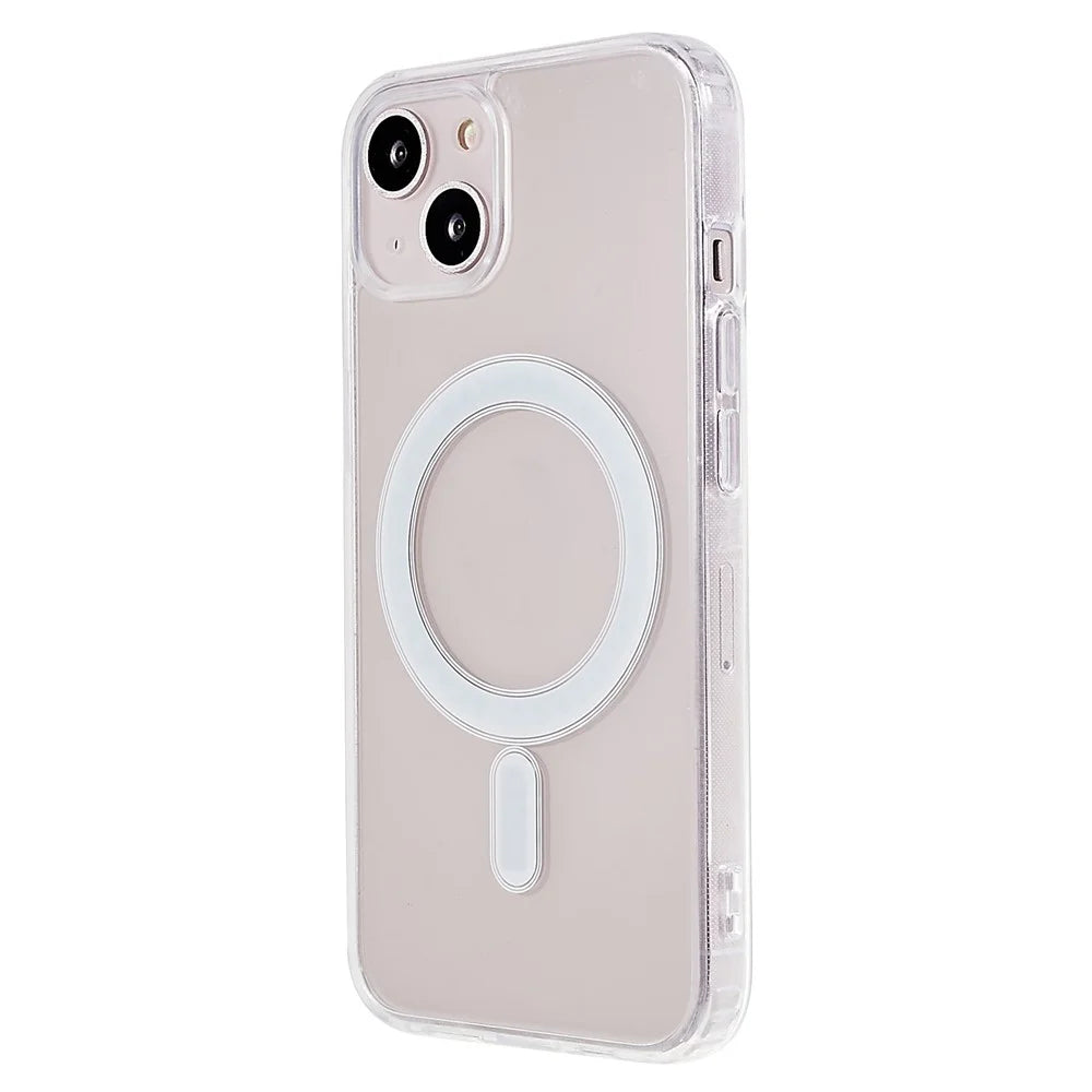Transparent Case for iPhone 13 mini 5.4 inch, Acrylic Back TPU Frame Shockproof Phone Cover Compatible with MagSafe - 2