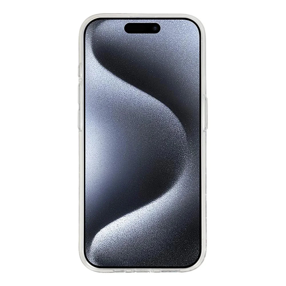 For iPhone 15 Pro Magnetic Case Hollow Leopard Print Design TPU PC Phone Back Cover - Style 3 - 3