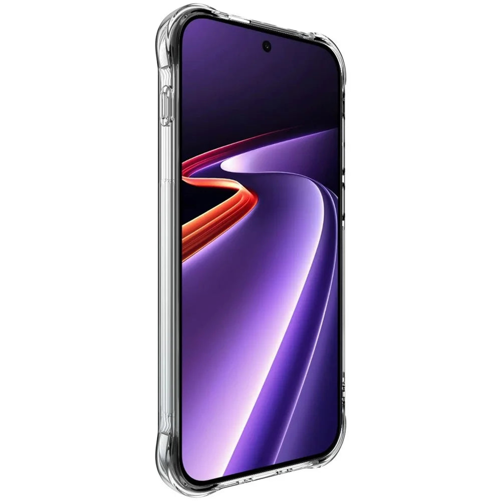IMAK for OnePlus Ace 6 Ultra 5G Magnetic Case Airbag Shockproof Protection TPU Phone Cover - Transparent - 2