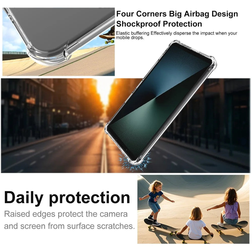 IMAK For Sony Xperia 1 VIII Case TPU Phone Cover Airbag Shockproof Protection - Transparent - 7