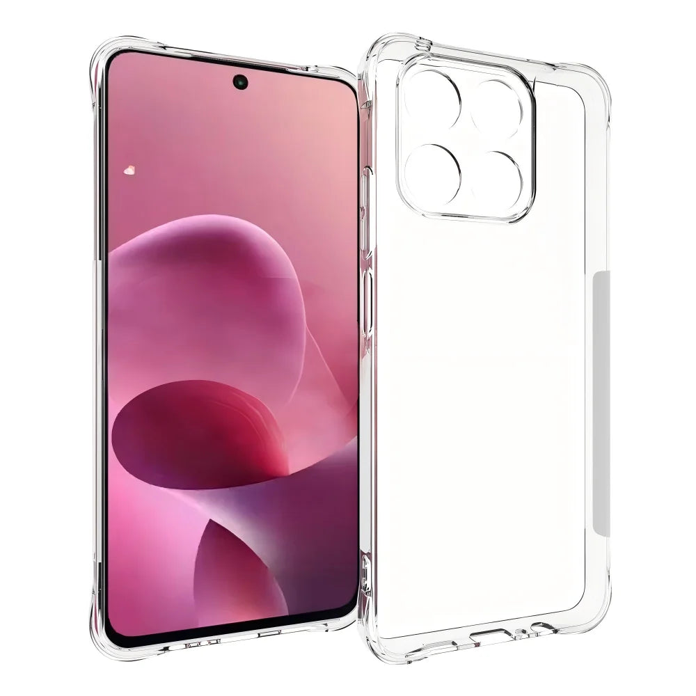 WANLONFENG for Motorola Moto G37 5G / Motorola Moto G47 5G WL Series Case 2.0mm TPU Phone Cover with Tempered Glass Film - Transparent - 2