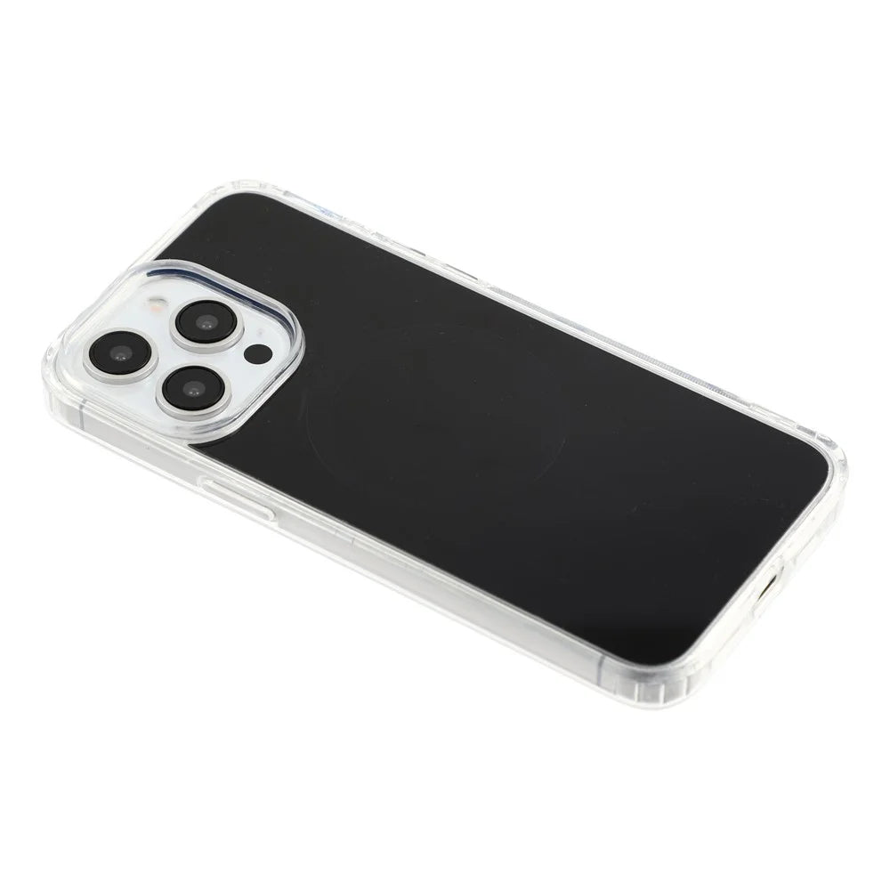 For iPhone 13 Pro Max Magnetic Case PC + TPU Drop-Resistant Protective Phone Cover - Black - 4