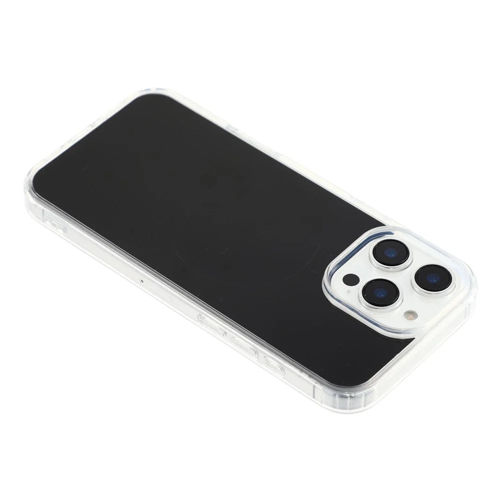 For iPhone 16 Pro Max Magnetic Case PC + TPU Drop-Resistant Protective Phone Cover - Black - 5