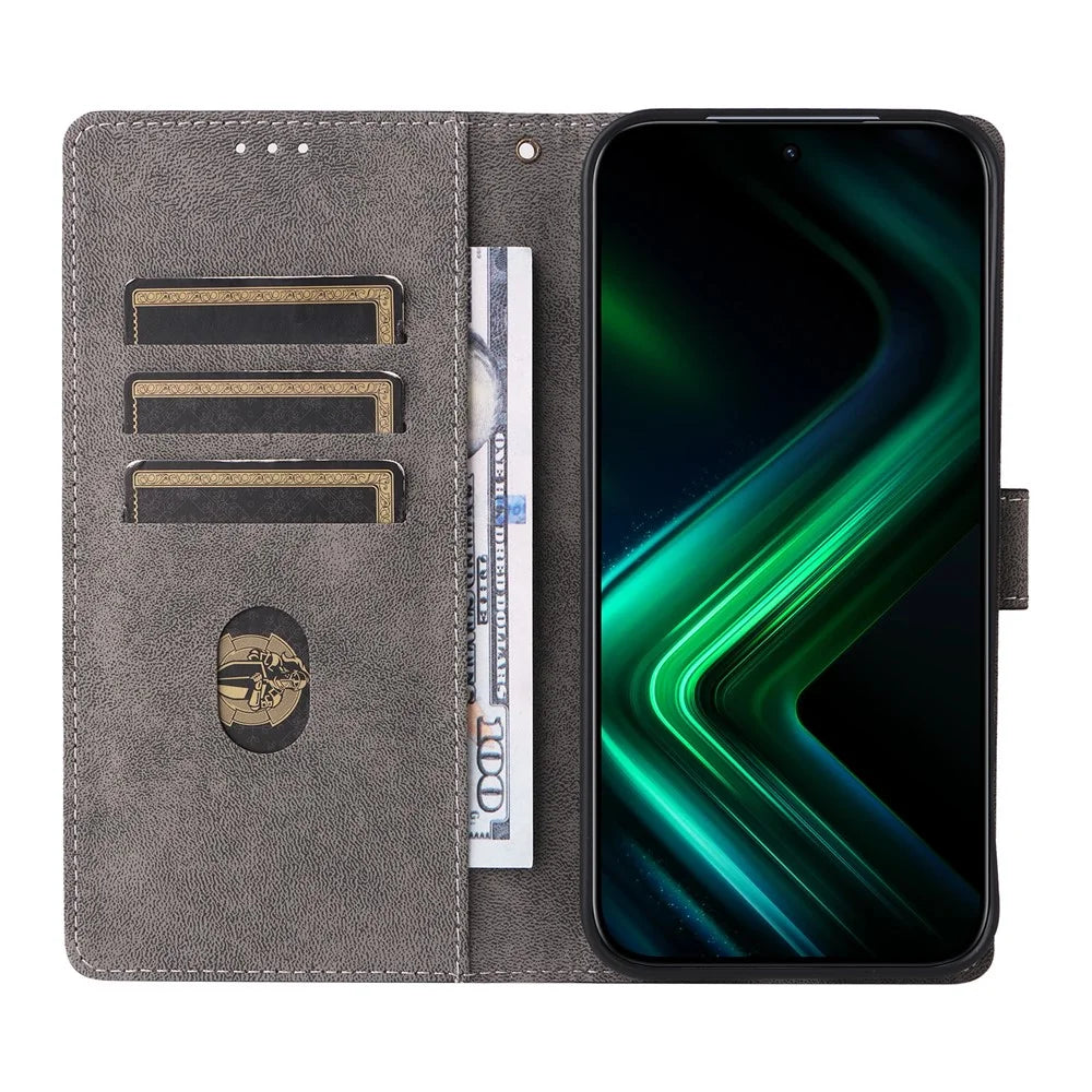For Infinix GT 50 Pro 5G Case Wallet RFID Blocking PU Leather Phone Cover Stand with Strap - Black - 2