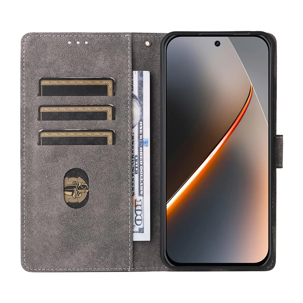 For ZTE nubia Neo 5 Pro 5G Case Wallet RFID Blocking PU Leather Phone Cover Stand with Strap - Black - 2
