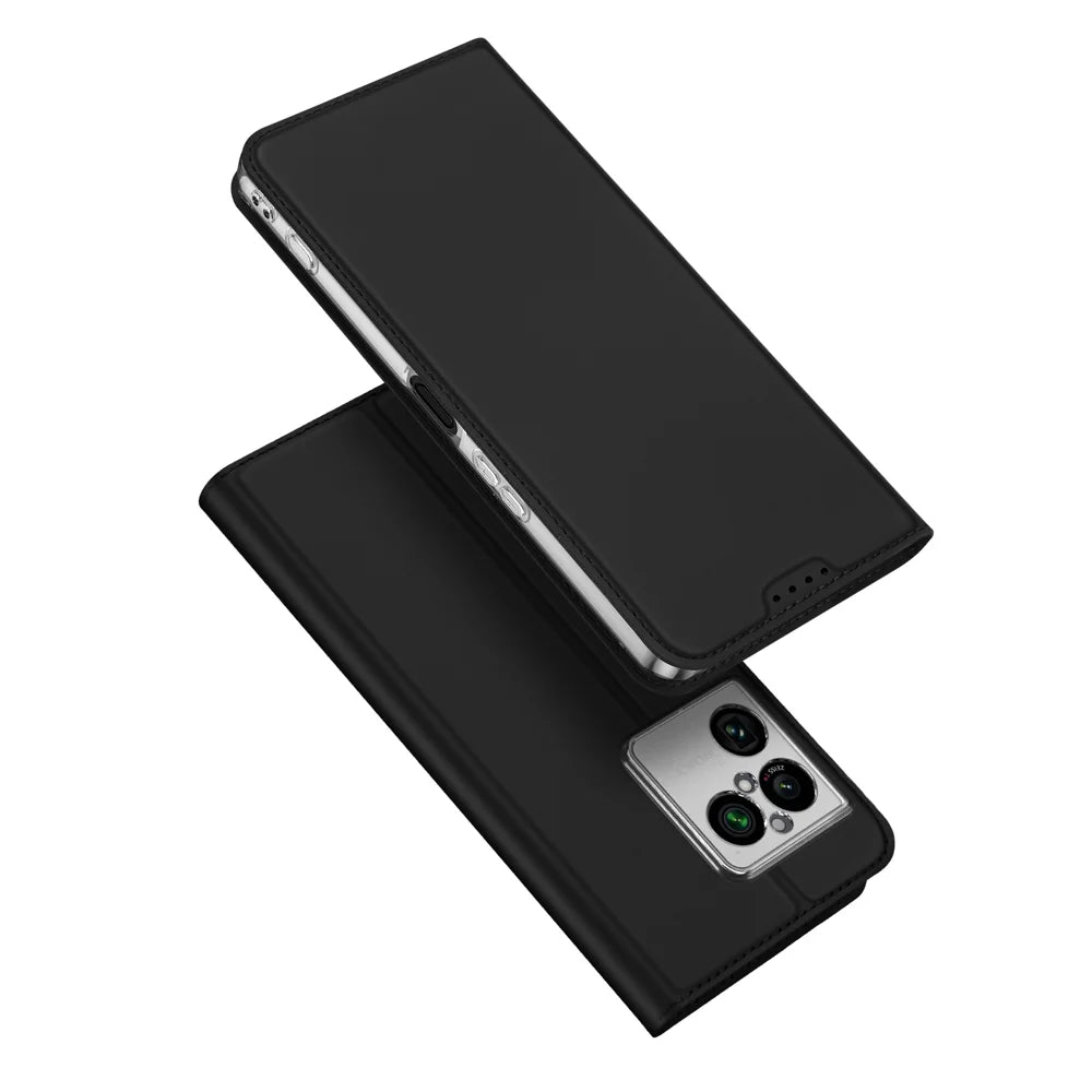 DUX DUCIS for Sony Xperia 1 VIII Case  Skin Pro Series Leather Stand Cover Card Holder - Black - 1