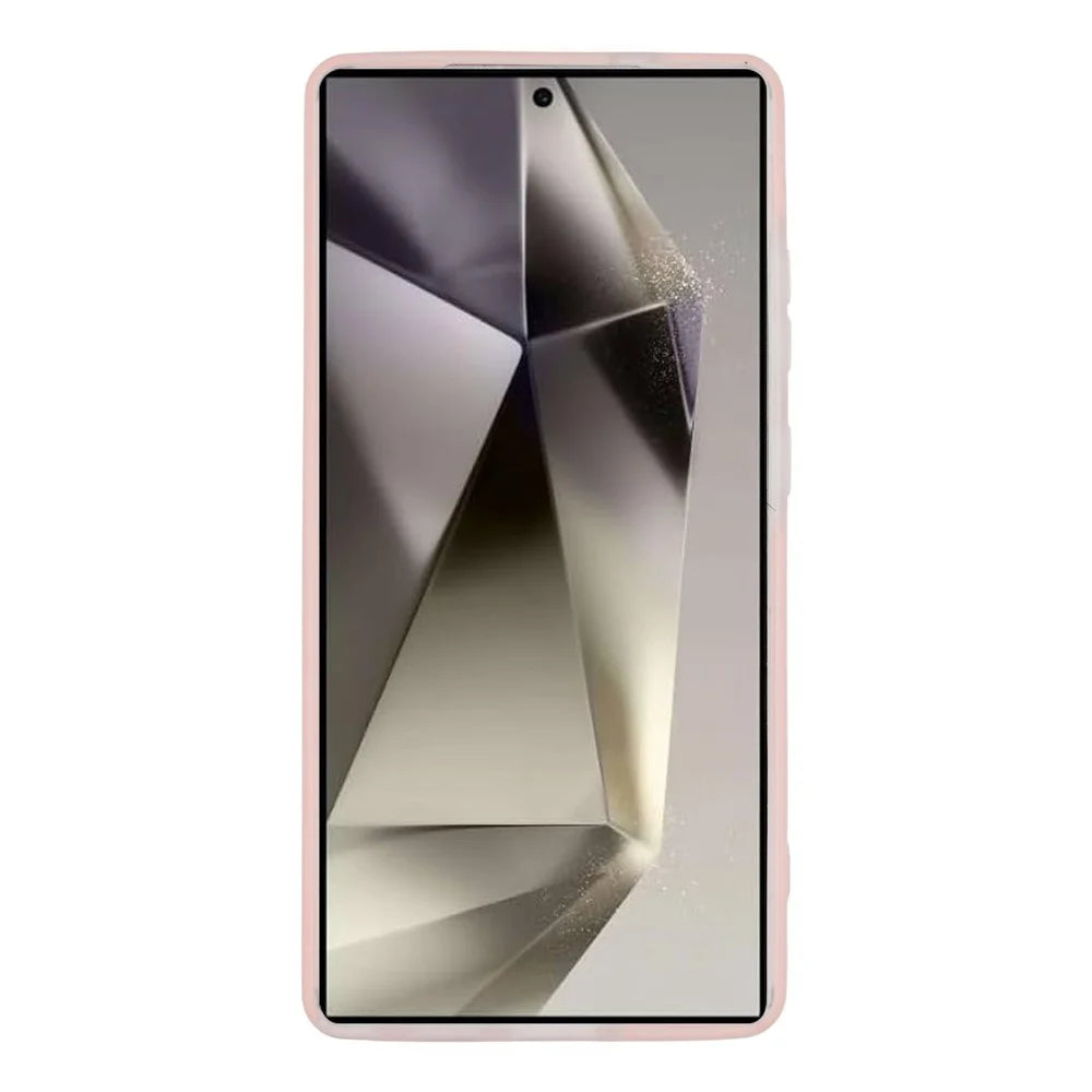 For Samsung Galaxy S26 Ultra Magnetic Case PC + TPU Frosted Phone Cover - Pink - 2