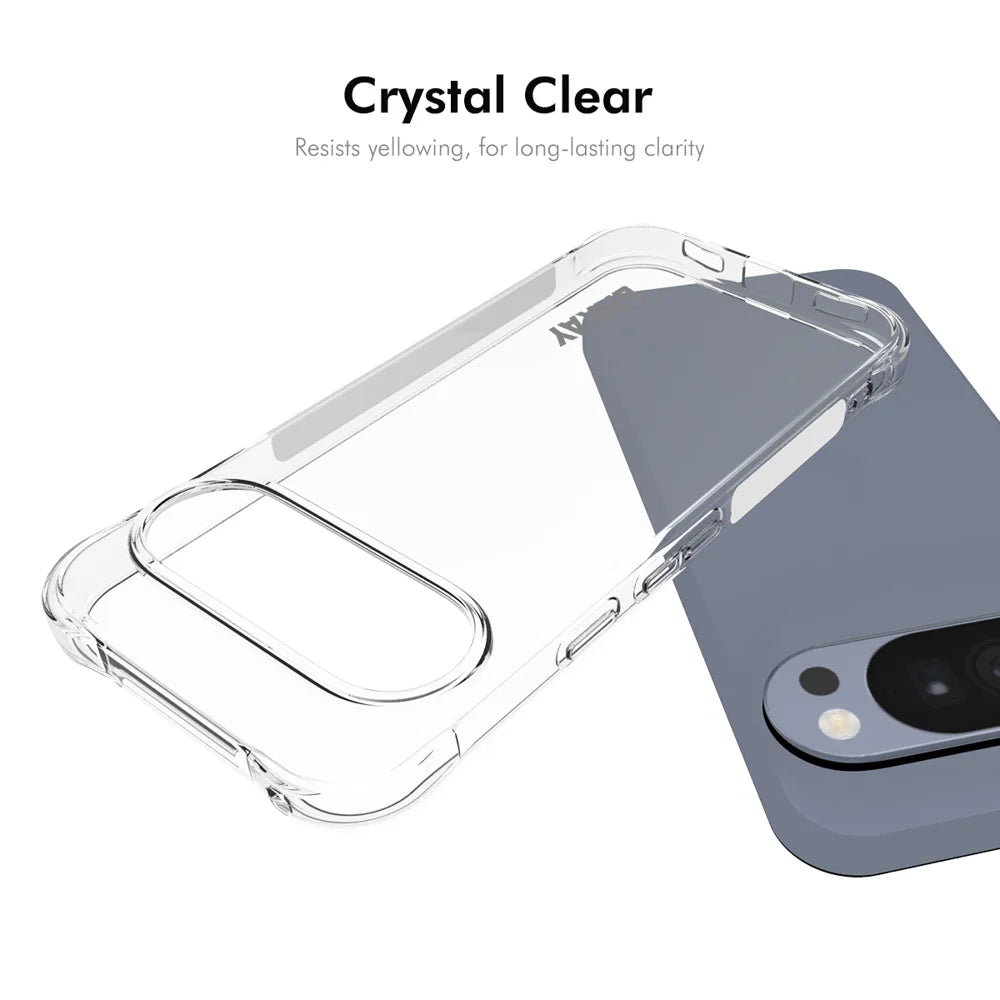 HAT PRINCE for Google Pixel 11 Pro ENKAY  Clear Phone Case Shockproof Anti-slip TPU Cover - Transparent - 5
