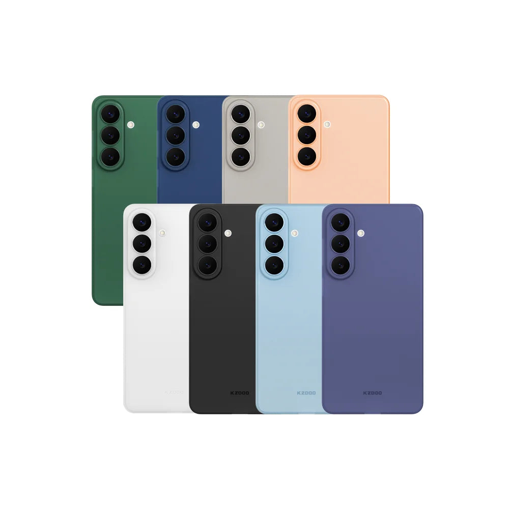 KZDOO for Samsung Galaxy S26 Air Skin Series Case Frosted Back Ultra Thin PP Phone Cover - Black - 2