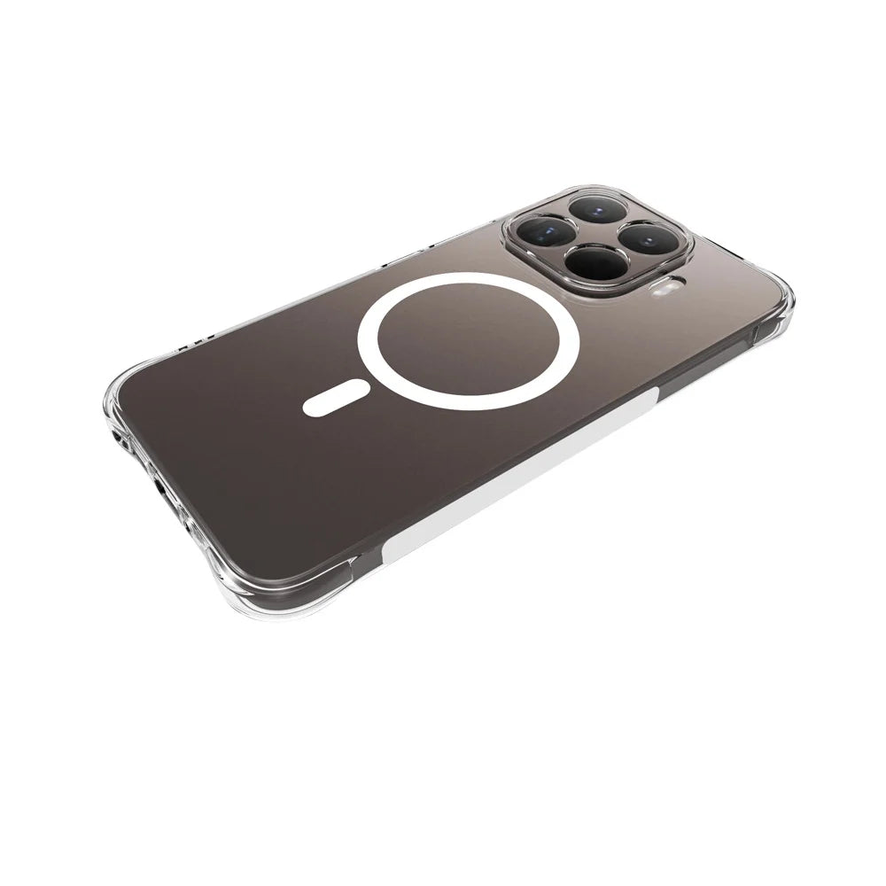 WANLONFENG for Xiaomi 17T Pro WL1 Series 2.0mm Magnetic Case Clear TPU Phone Back Cover with 2Pcs Screen Films - Transparent - 4