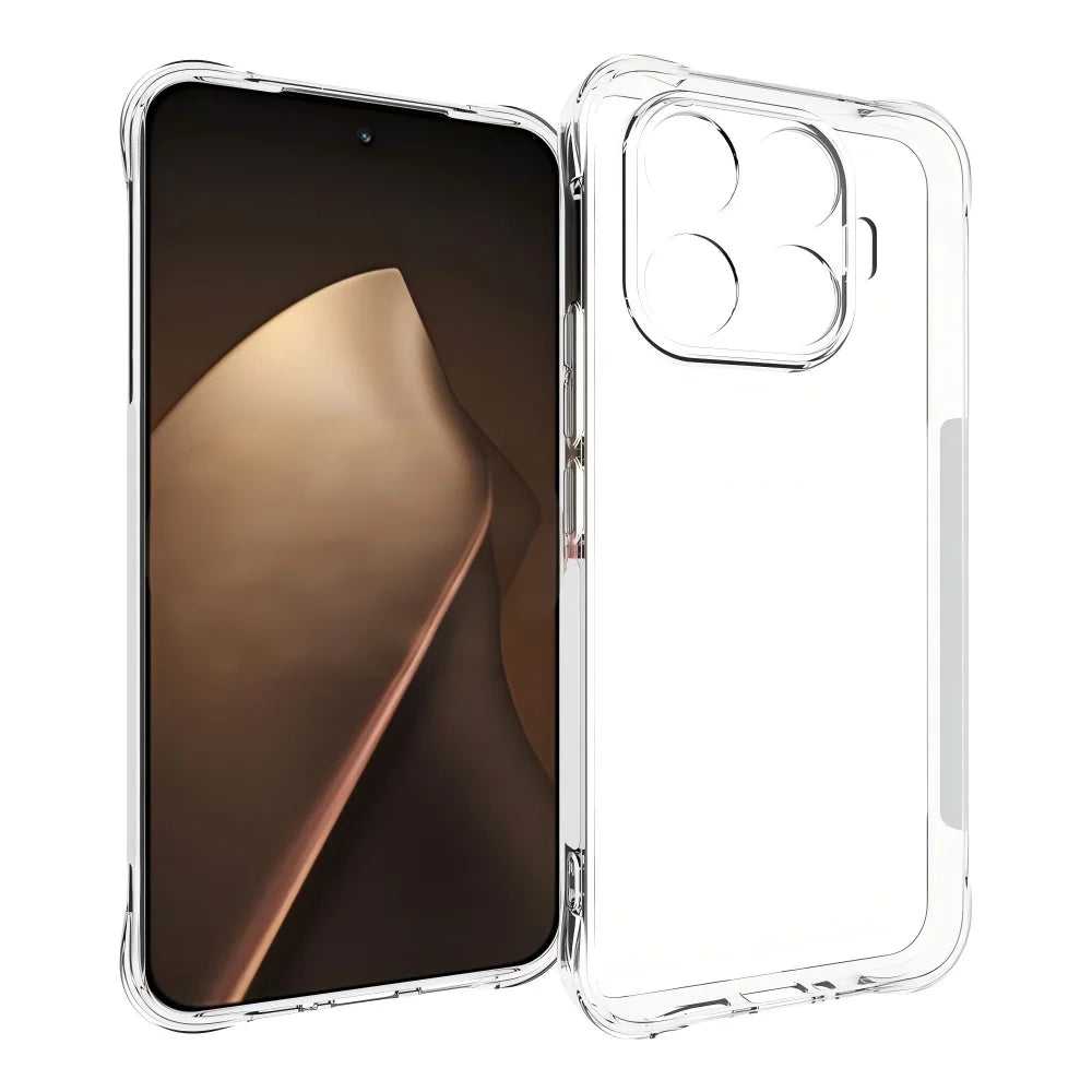 WANLONFENG for Xiaomi 17T Pro WL Series Case 2.0mm TPU Phone Cover with Tempered Glass Film - Transparent - 2