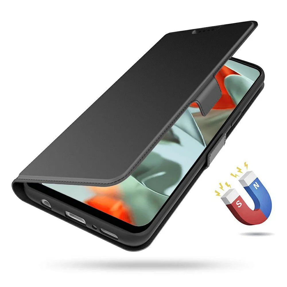 For Google Pixel 11 Case Shockproof TPU Inner Shell Leather Phone Cover Card Slot - Black - 4
