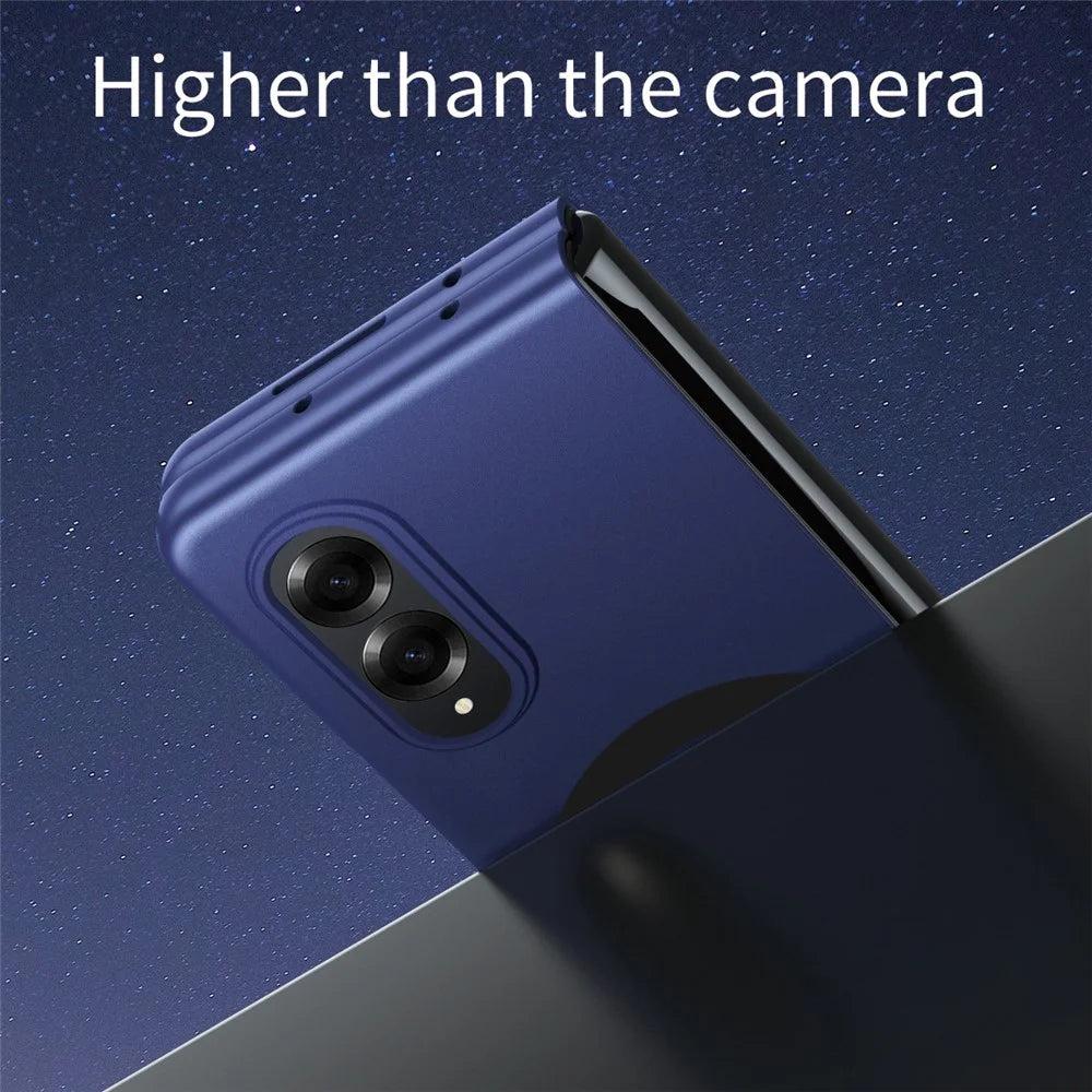 For Samsung Galaxy Z Fold8 Magnetic Case Skin-Touch Matte Hard PC Phone Cover - Sapphire - 4
