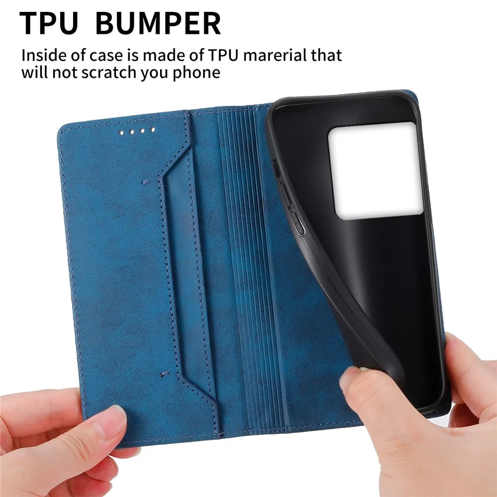 For Sony Xperia 1 VIII Wallet Case RFID Blocking PU Leather Phone Cover - Blue - 6