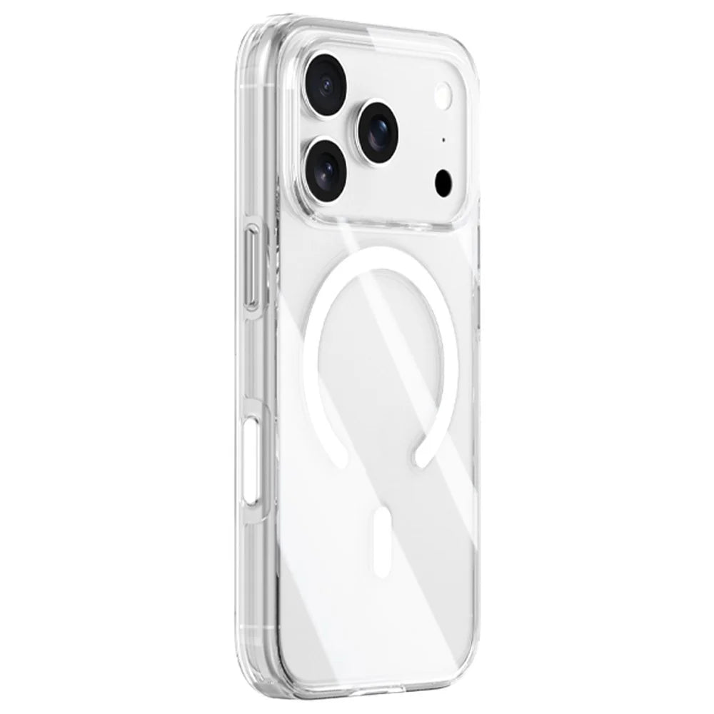 ZGA for iPhone 17 Pro Max Magnetic Case Clear PC TPU Shockproof Phone Cover Compatible with MagSafe - Transparent - 1