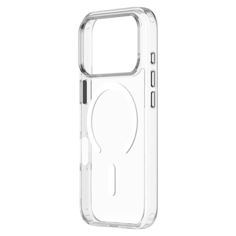 ZGA for iPhone 17 Pro Magnetic Case Crystal Clear PC TPU Anti-Scratch Phone Cover - Transparent - 2
