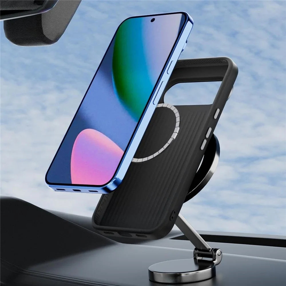 ABEEL for Google Pixel 11 Magnetic Case Ultra-thin 6D Printed Shockproof TPU PC Aluminum Alloy Leather Phone Cover - Guardian Model 2 No. 2 - 4