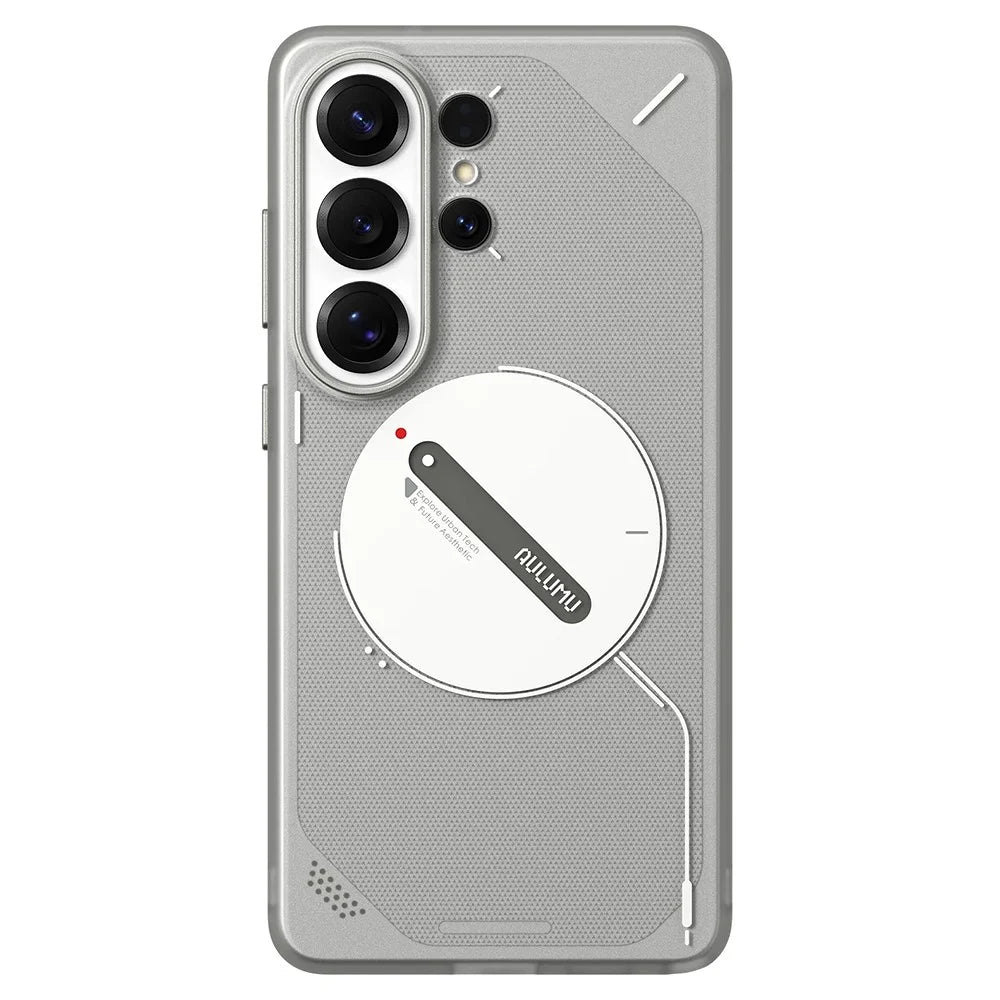 AULUMU S26 Frosted Case Series for Samsung Galaxy S26 Ultra Case IMD TPU Phone Cover - Transparent Grey - 2
