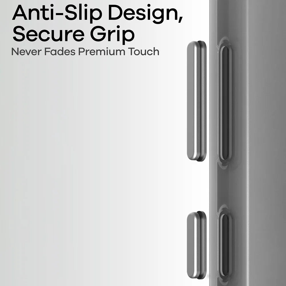 AULUMU S26 Frosted Case Series for Samsung Galaxy S26 Ultra Case IMD TPU Phone Cover - Transparent Grey - 6