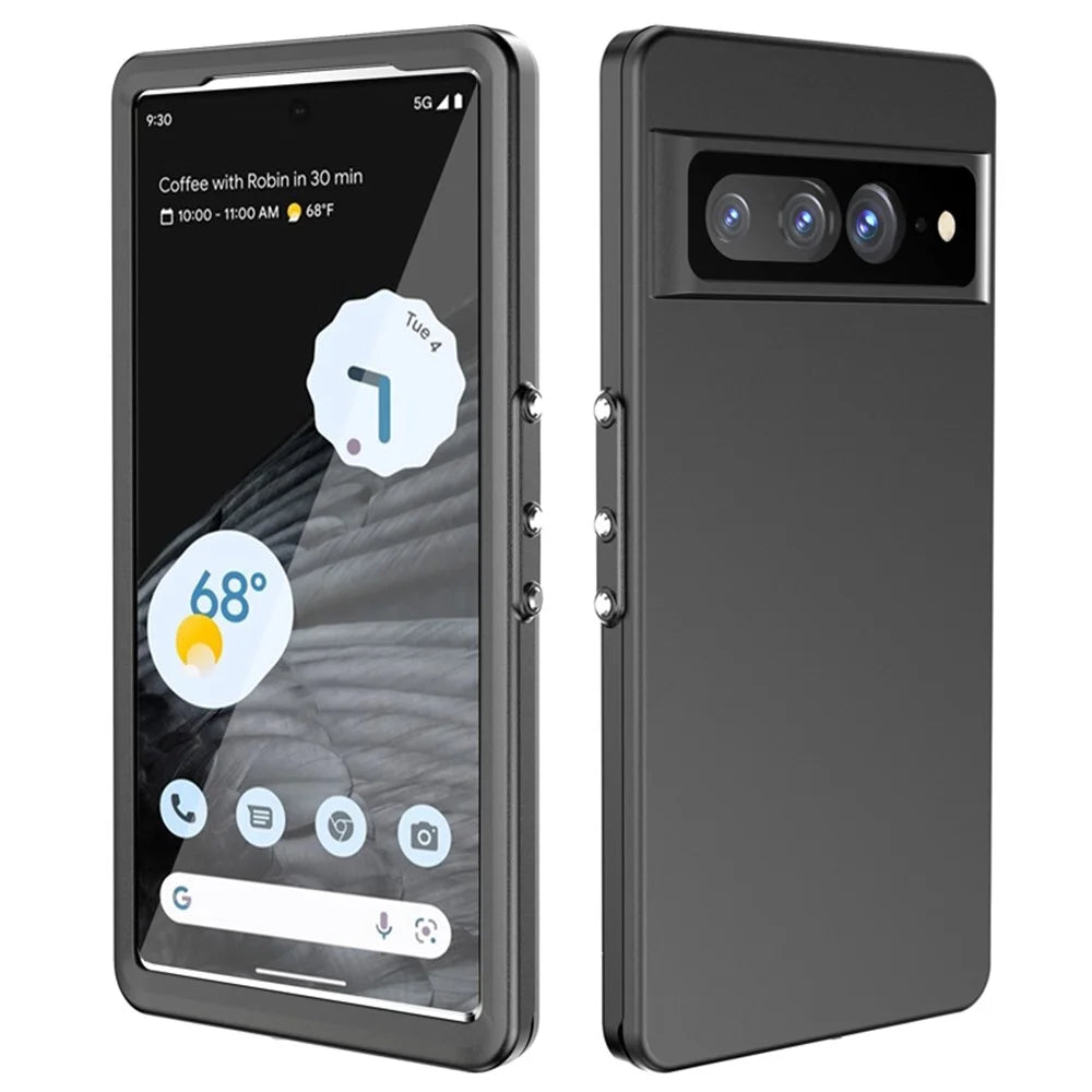 REDPEPPER For Google Pixel 7 Pro 5G IP68 Waterproof Anti-drop Phone Case Dustproof Phone Back Cover - 2