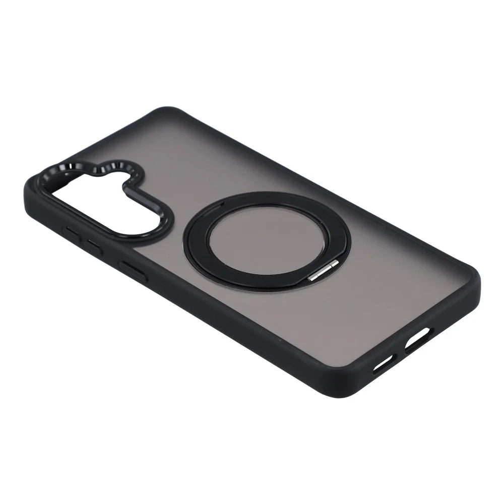 Rotating Kickstand Case for Samsung Galaxy A37 5G / A36 5G / A56 5G TPU + PC Anti-slip Matte Phone Back Cover - Black - 4