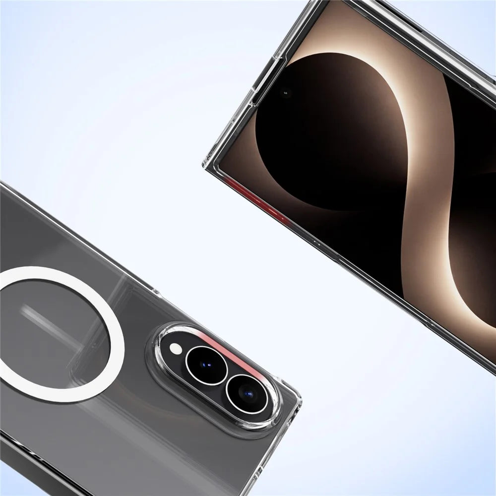 ABEEL for Samsung Galaxy Z Fold8 Magnetic Case Clear PC Anti Scratch Phone Cover - Transparent - 5