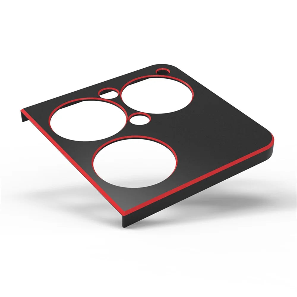 For Sony Xperia 1 VIII Bumper Case Metal Frame Phone Cover with Camera Lens Guard - Black / Red - 2