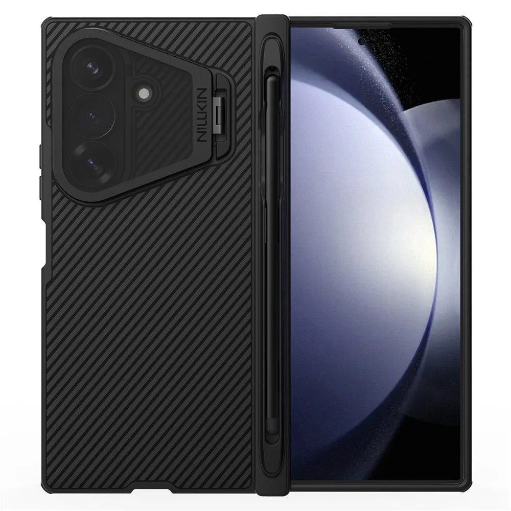 NILLKIN CamShield Prop Magnetic Series For Samsung Galaxy Z Fold8 Ultra Case PC Phone Cover with Clear Camera Lid   /   Stylus Pen - 1