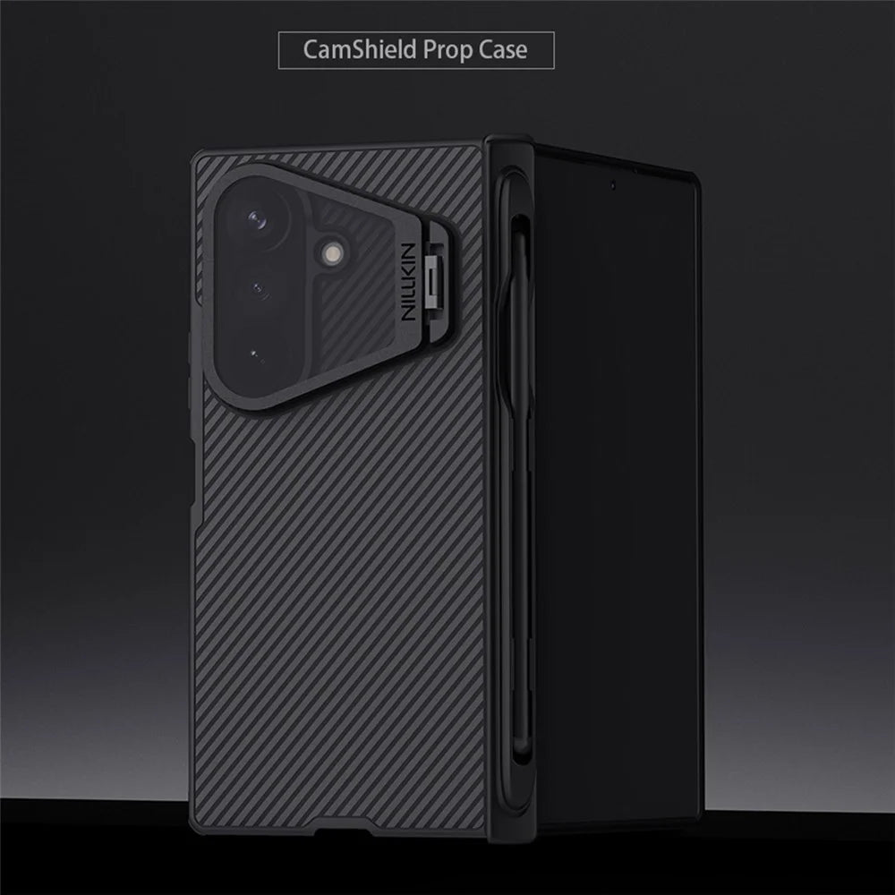 NILLKIN CamShield Prop Magnetic Series For Samsung Galaxy Z Fold8 Ultra Case PC Phone Cover with Clear Camera Lid   /   Stylus Pen - 6