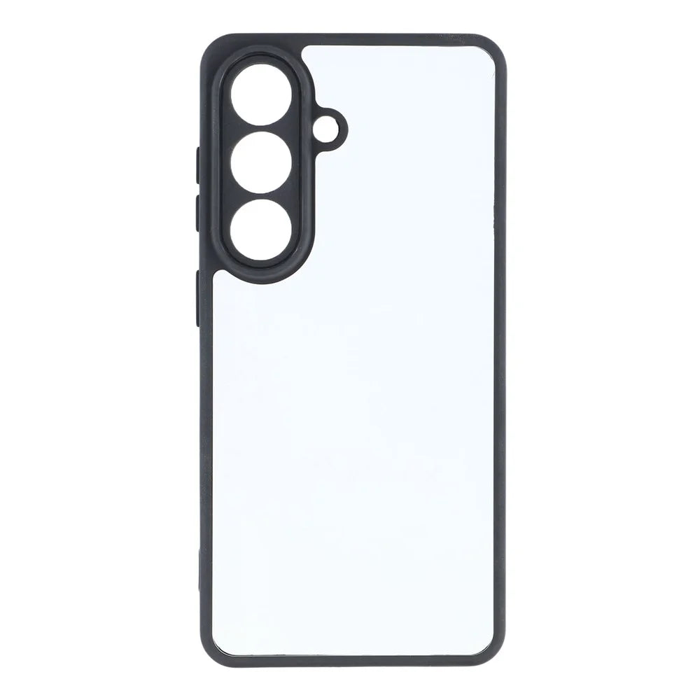 For Samsung Galaxy S26+ Phone Case TPU + Acrylic Clear Back Cover - Black - 2