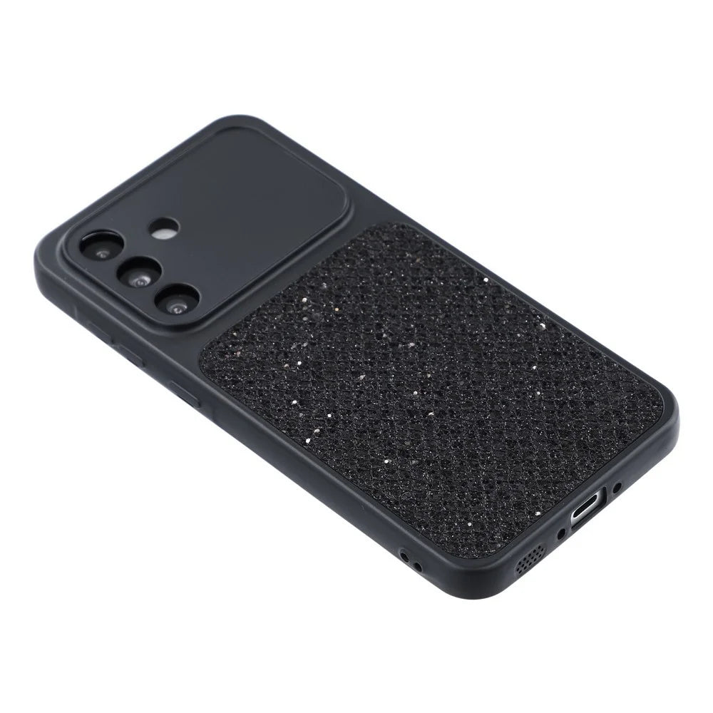For Samsung Galaxy A57 5G Case Diamond Glitter TPU Shockproof Cover - Black - 5