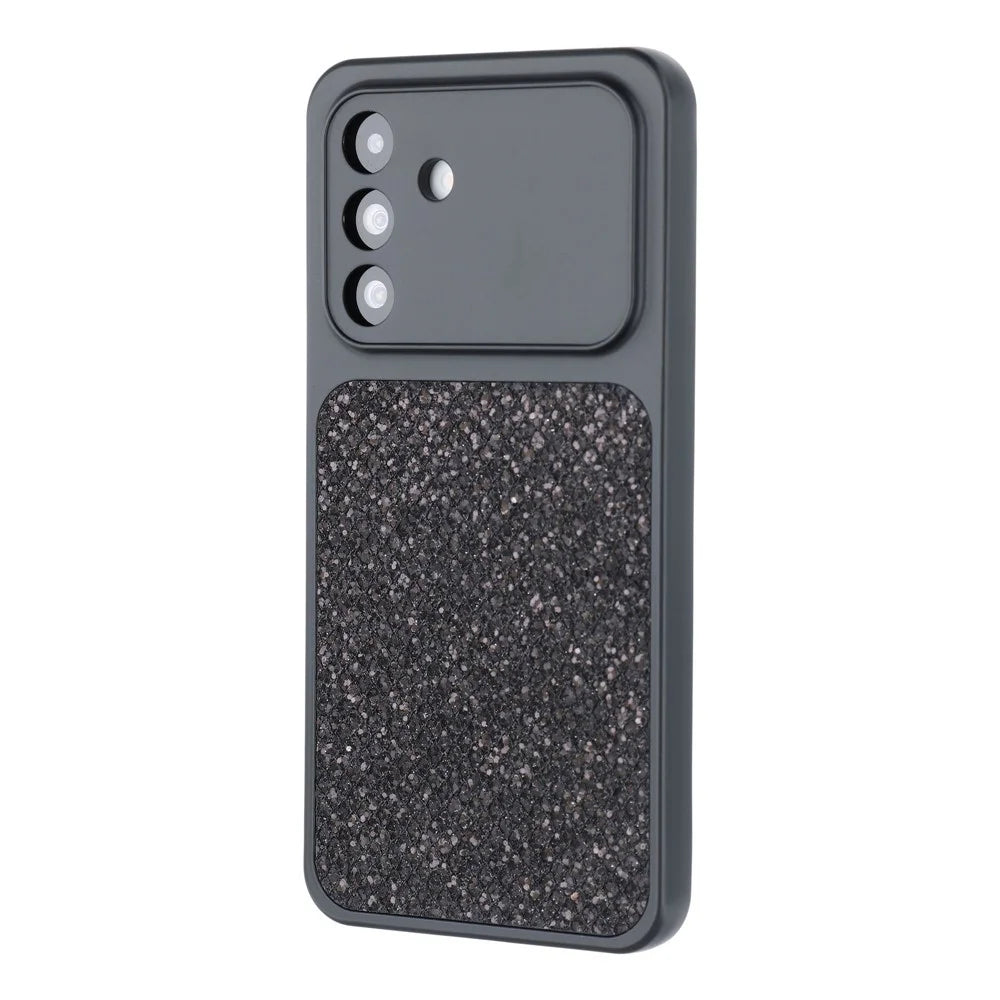 For Samsung Galaxy A37 5G Case Diamond Glitter TPU Shockproof Cover - Black - 4