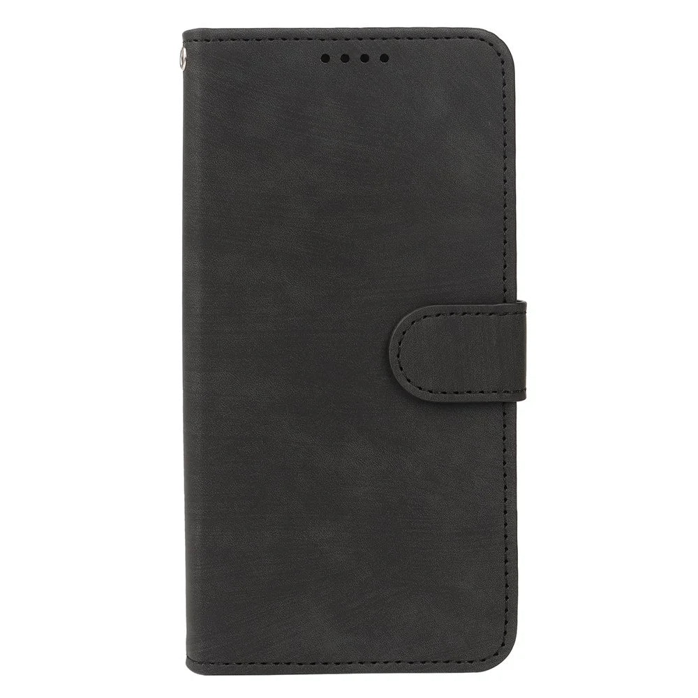 For Samsung Galaxy S26 FE Case Flip Wallet Striped Texture Leather Phone Cover - Black - 4