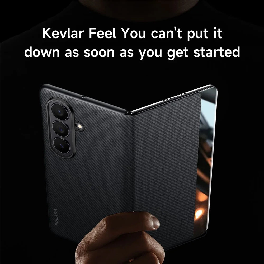 SULADA For Samsung Galaxy Z Fold8 Ultra Magnetic Case View Window Leather Phone Cover with Auto Wake / Sleep - Black - 4