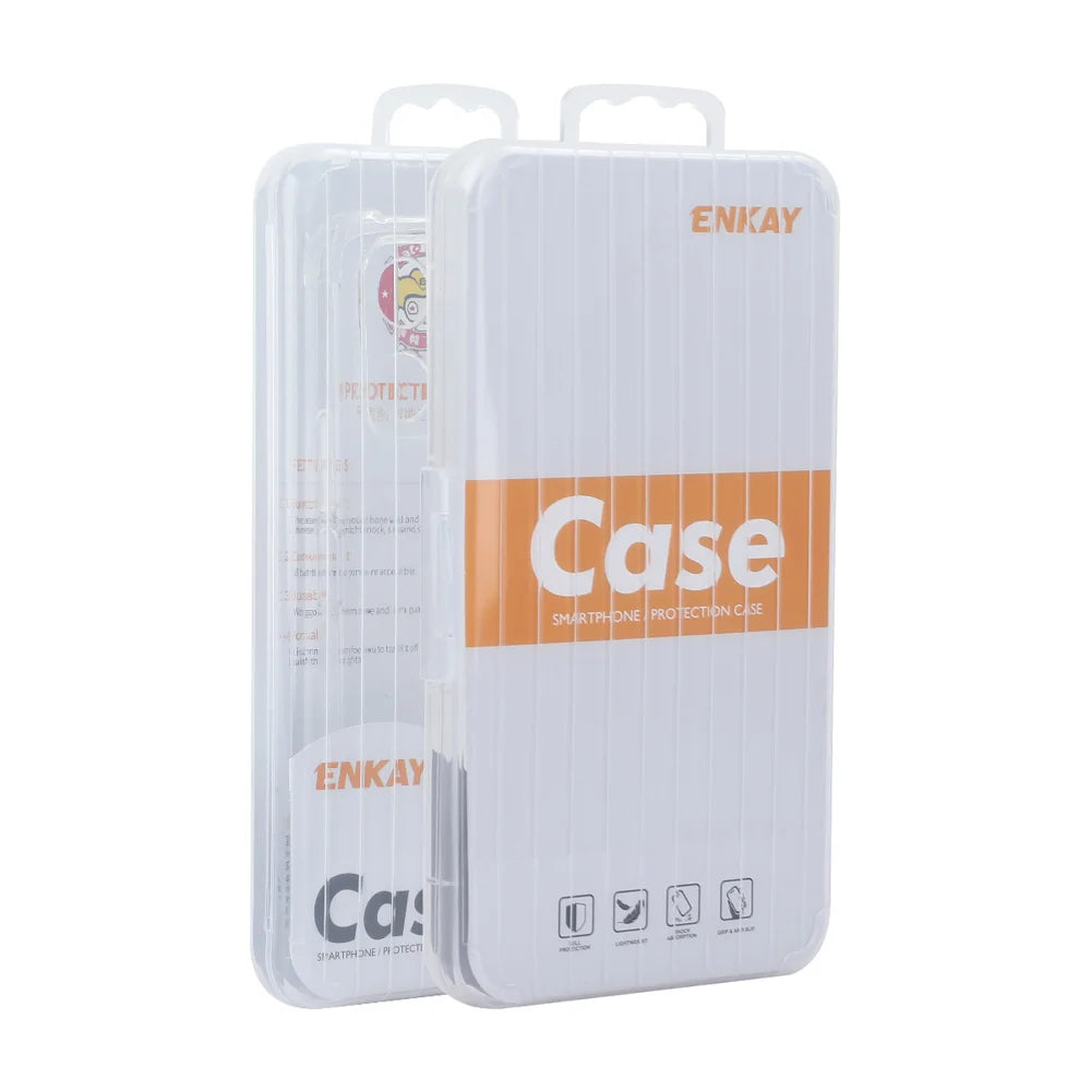 HAT PRINCE for TCL NxtPaper 70 Pro 5G ENKAY  Clear Phone Case Shockproof Anti-slip TPU Cover - Transparent - 6