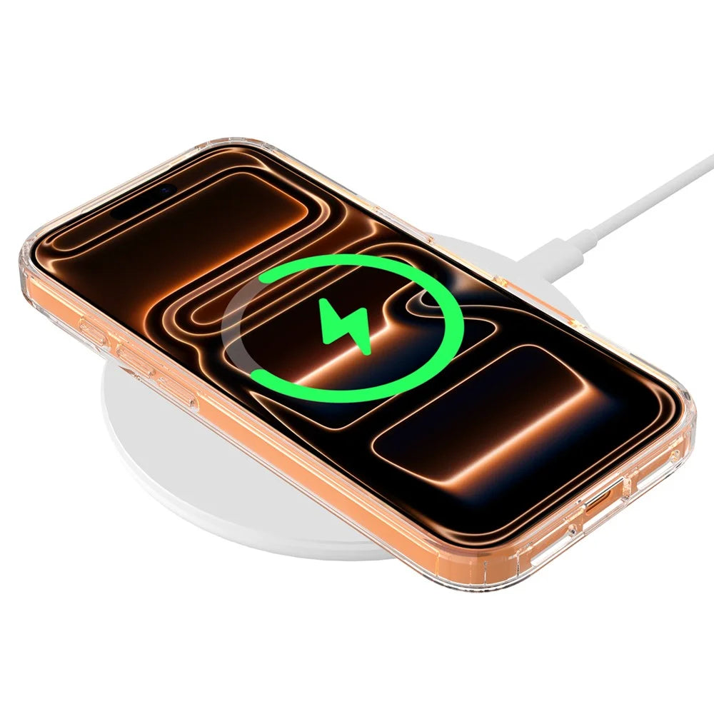 For iPhone 18 Pro Max / 17 Pro Max C-shaped Magnetic Case TPU + Acrylic Clear Phone Back Cover - Transparent - 2