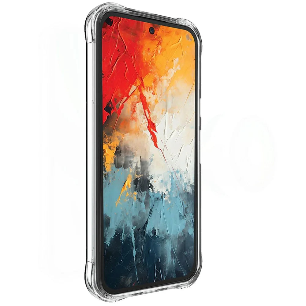 IMAK for TCL K70 Nxtpaper 5G Magnetic Case Airbag Shockproof Protection TPU Phone Cover - Transparent - 2