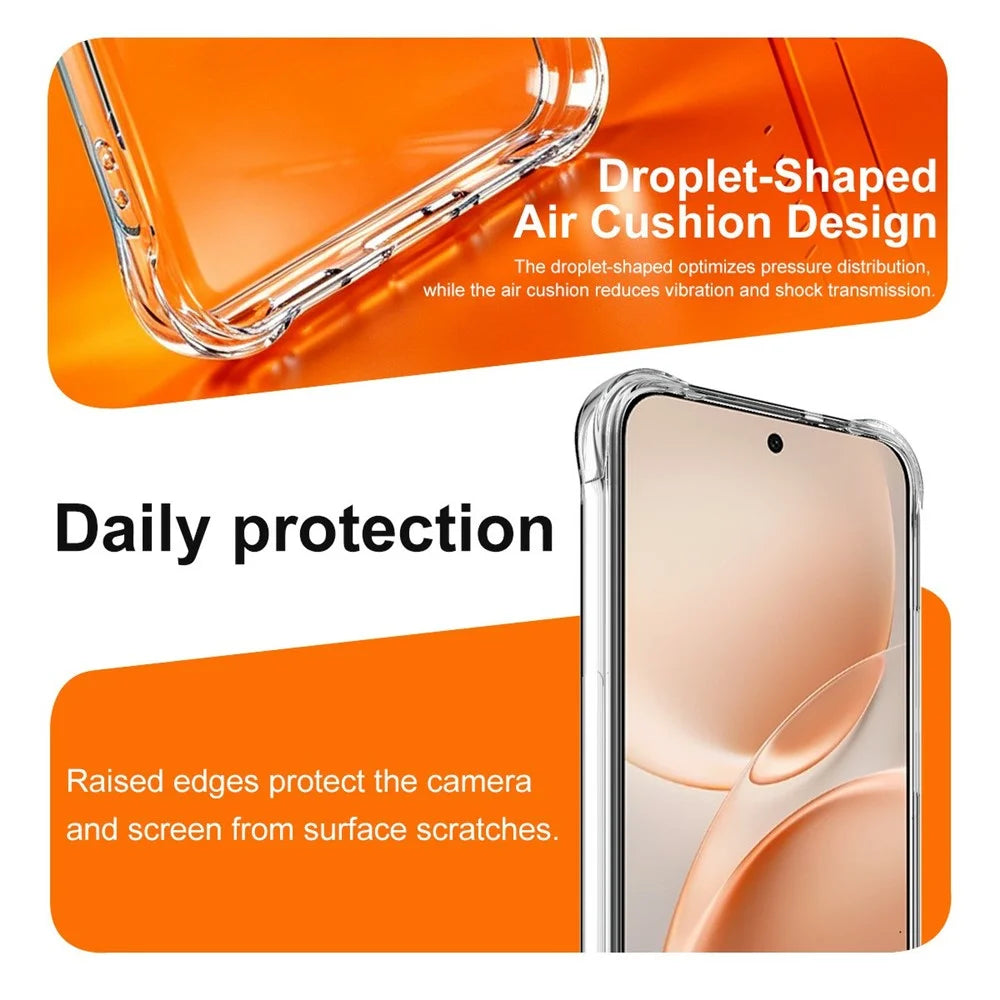 IMAK For vivo S50 Pro mini 5G  /  X300 FE 5G Case TPU Phone Cover Airbag Shockproof Protection - Transparent - 6