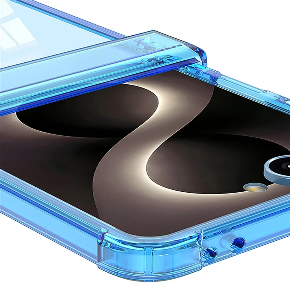 GKK For Samsung Galaxy Z Flip8 Case Airbag Hinge Protection Shockproof TPU Phone Cover - Transparent - 5