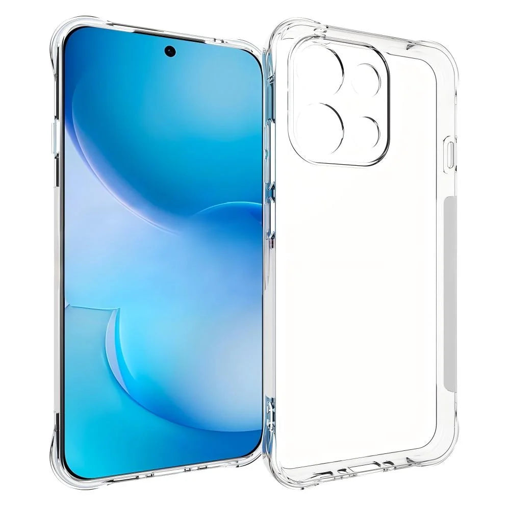 WANLONFENG for Oppo Reno16 FS 5G / Oppo Reno16 F 5G WL2 Series TPU Case 2.0mm Phone Cover with 2Pcs Tempered Glass Films - Transparent - 2