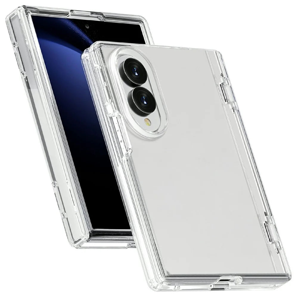 For Samsung Galaxy Z Fold8 Case PC + TPU Shockproof Clear Phone Cover - Transparent - 1