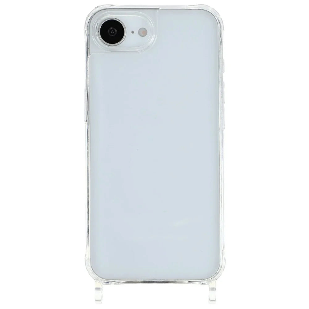 PC+TPU Case For iPhone SE (2022) / SE (2020) / iPhone 8 4.7 inch / iPhone 7 4.7 inch , 1.5mm Clear Phone Cover with Lanyard Holes - Transparent - 1
