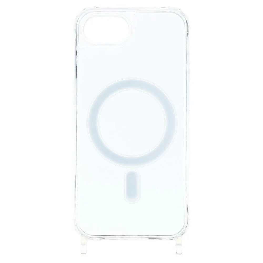 For iPhone 8 Plus 5.5 inch / 7 Plus 5.5 inch Magnetic Case TPU+PC 1.5mm Clear Phone Cover with Lanyard Holes - Transparent - 2