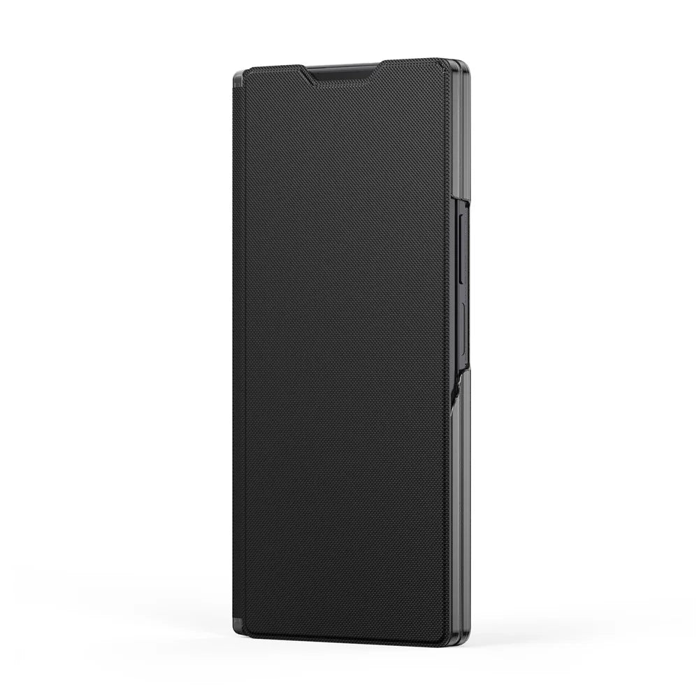 DUX DUCIS Fort Series for Samsung Galaxy Z Fold8 Ultra Case PU Leather Flip Phone Cover with Card Slot - Black - 2