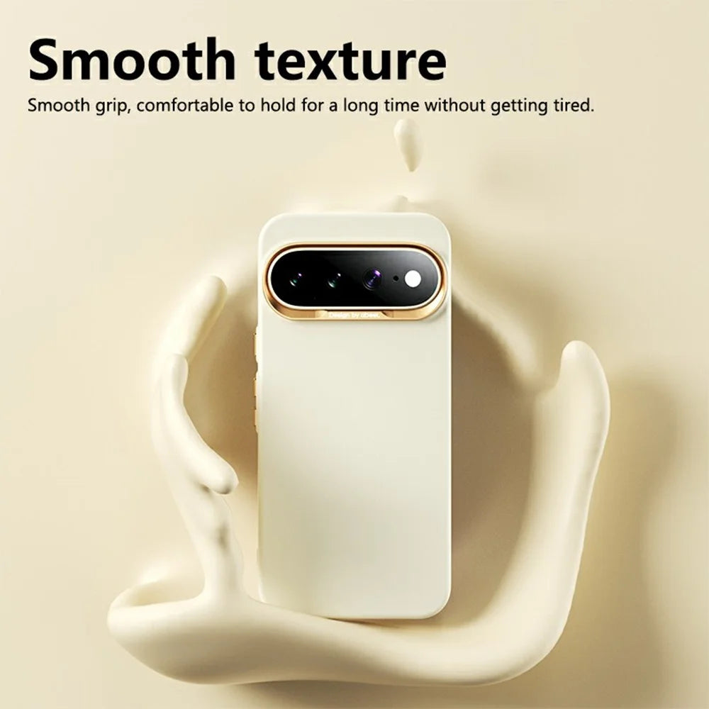 ABEEL For Google Pixel 11 Magnetic Case Liquid Silicone Skin Feel PC Phone Cover - Yellow - 2