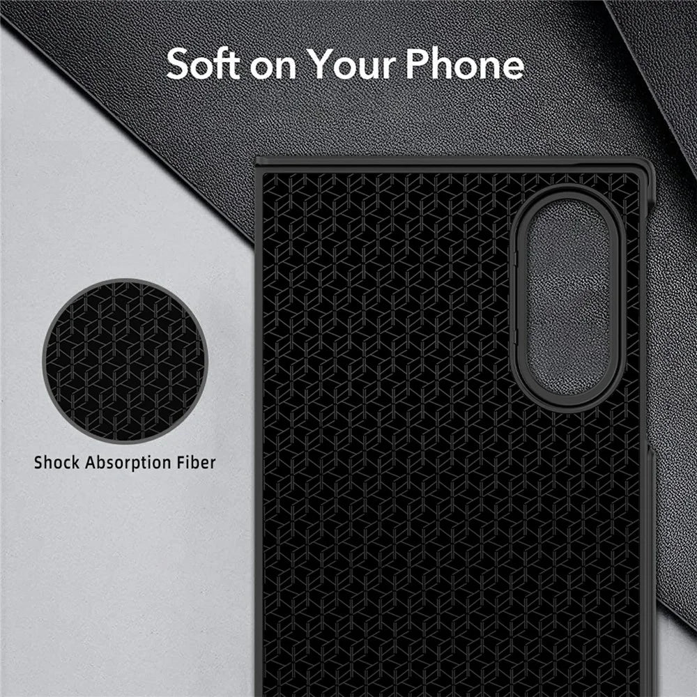 For Samsung Galaxy Z Fold8 Case Skin-Feel Anti Shock Hard PC Protective Phone Cover - Black - 2