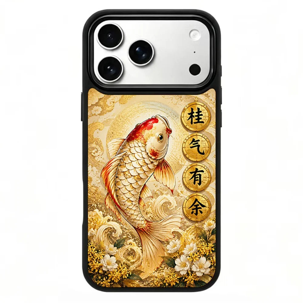 For iPhone 18 Pro Max / 17 Pro Max Magnetic Case Five Elements Metal Art Series UV Printing PC + Silicone Phone Cover - J00001 - 1